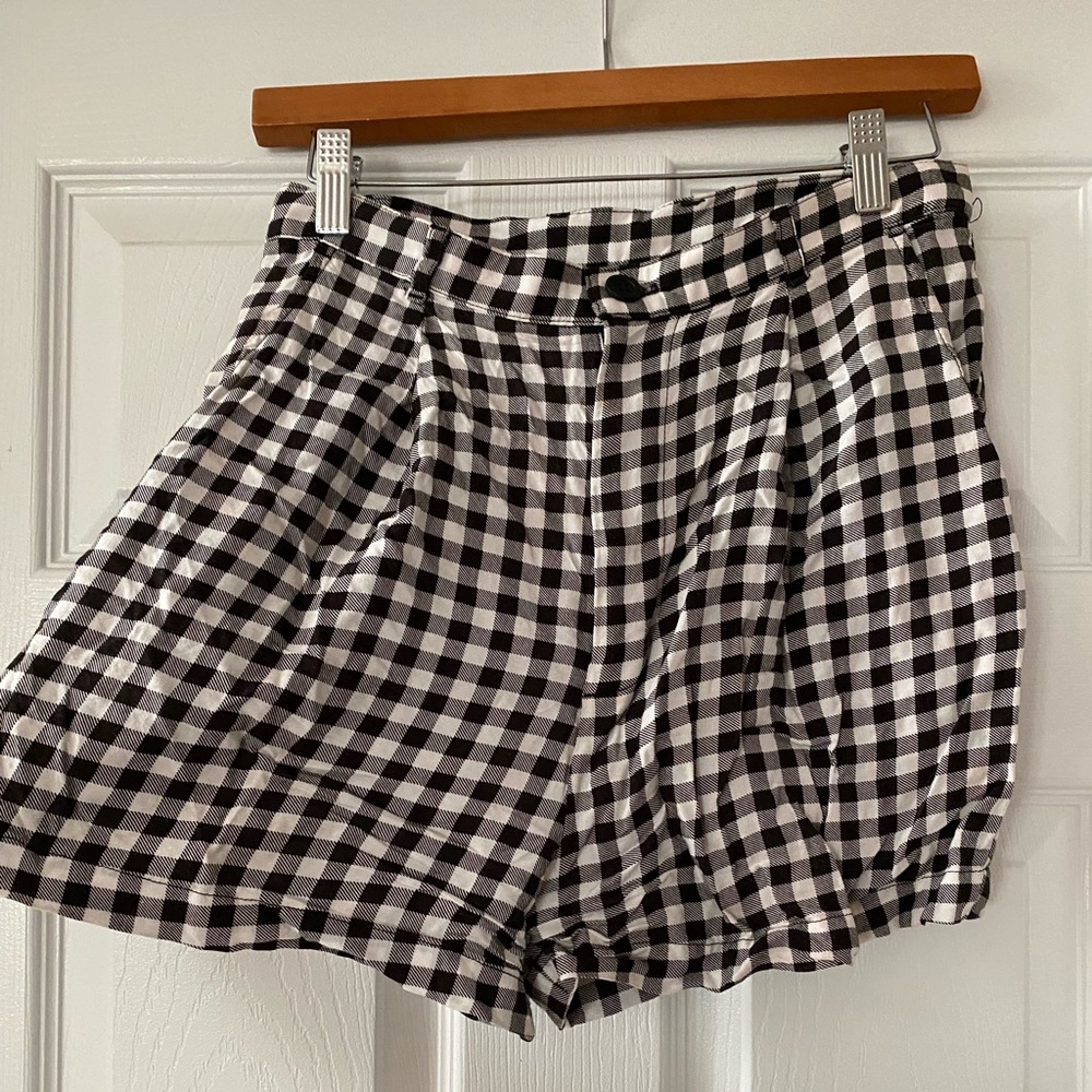 Gingham American apparel shorts